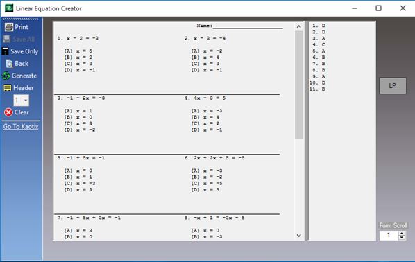 Microsoft math worksheet generator mac